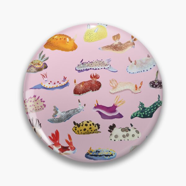 Item preview, Pattern 27 Nudibranch - sea slug - pink designed and sold by Poulpimousse.