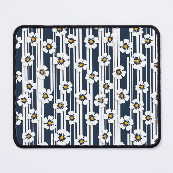 Item preview, Modern Nautical Stripe and Floral Pattern designed and sold by VelloomStore.