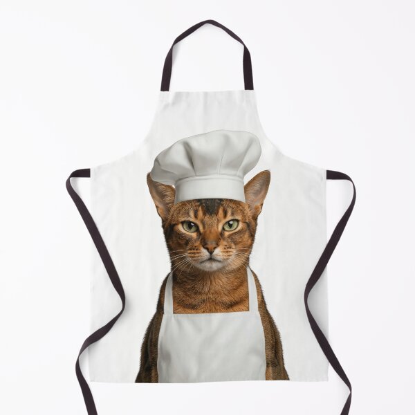 Item preview, Funny Abyssinian Cat Chef Realistic Animal Cooking Humor Art designed and sold by LazyOwlStore.