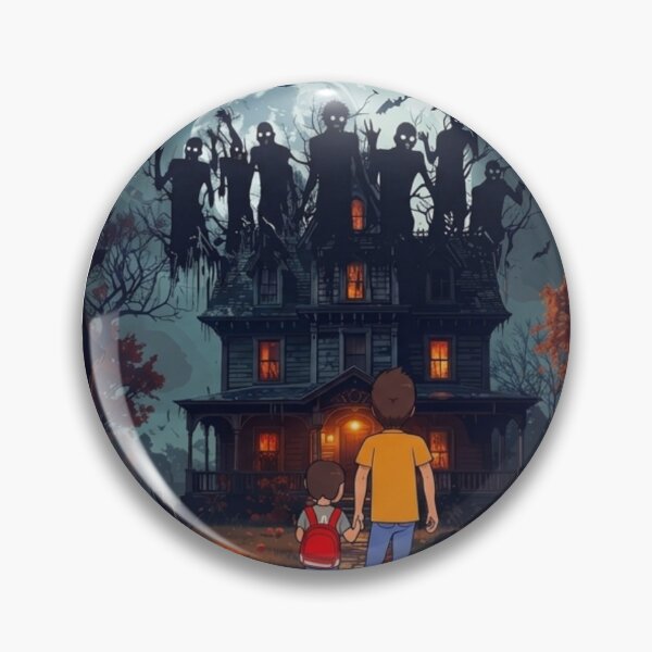 Item preview, Haunted Nights The Legend Is Real Spooky Mansion Art designed and sold by GraphixByHub.