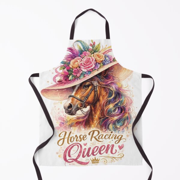 Item preview, Whimsical Watercolor Horse Racing Queen T-Shirt designed and sold by comfyyy.
