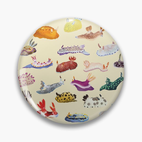 Item preview, Pattern 27 Nudibranch - sea slug - yellow designed and sold by Poulpimousse.