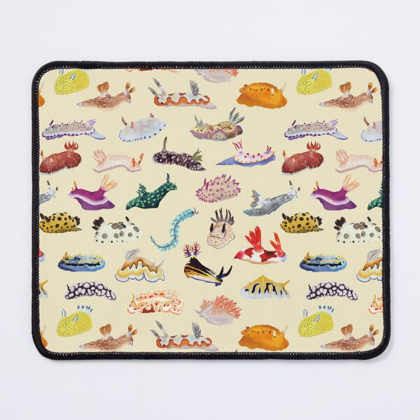 Item preview, Pattern 27 Nudibranch - sea slug - yellow designed and sold by Poulpimousse.
