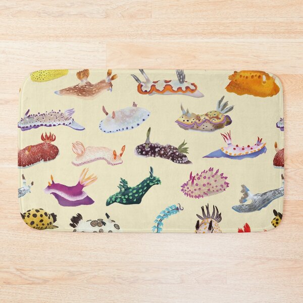 Item preview, Pattern 27 Nudibranch - sea slug - yellow designed and sold by Poulpimousse.