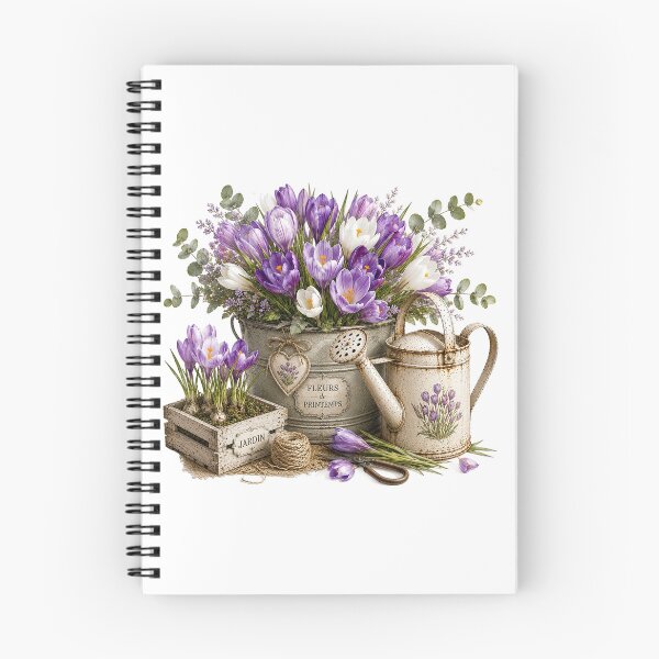 Item preview, Crocus Spring Garden Watercolor designed and sold by PetalGarden.