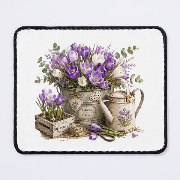 Item preview, Crocus Spring Garden Watercolor designed and sold by PetalGarden.