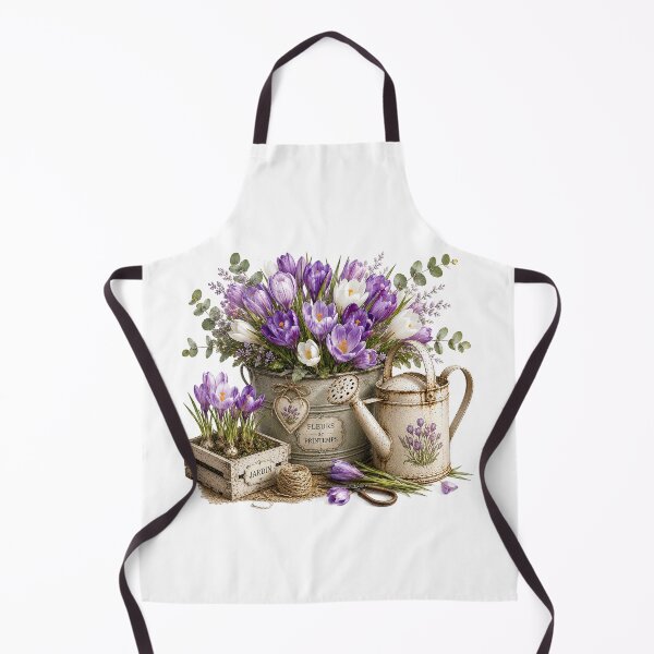 Item preview, Crocus Spring Garden Watercolor designed and sold by PetalGarden.