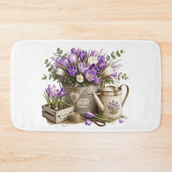 Item preview, Crocus Spring Garden Watercolor designed and sold by PetalGarden.