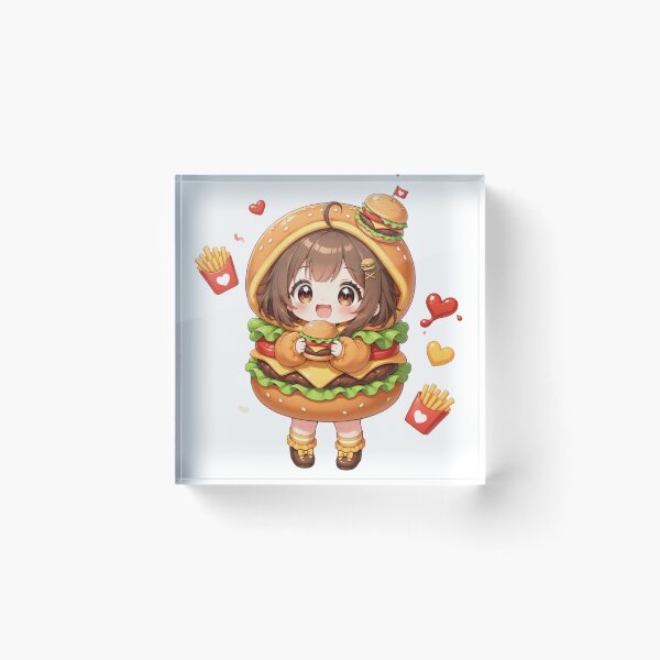 Item preview, Burger Costume Chibi Girl designed and sold by konkapo00.
