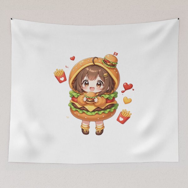 Item preview, Burger Costume Chibi Girl designed and sold by konkapo00.