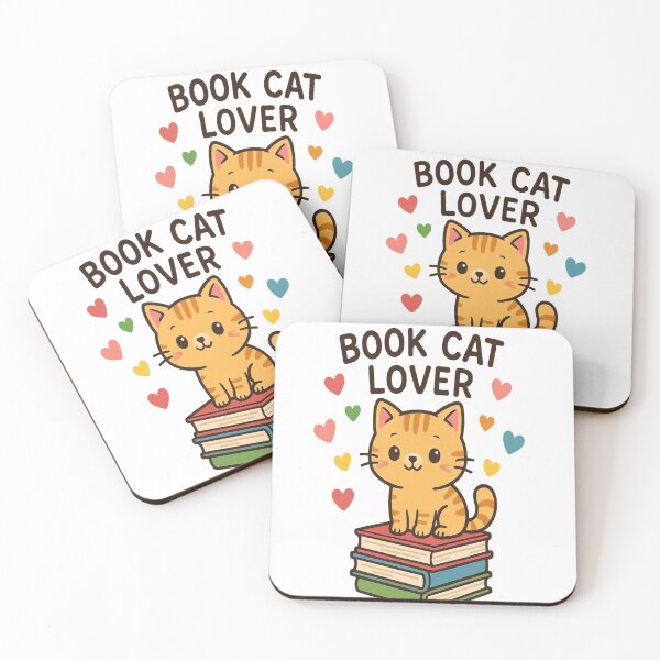 Item preview, Cat + books aesthetic designed and sold by BookedAndDesign.