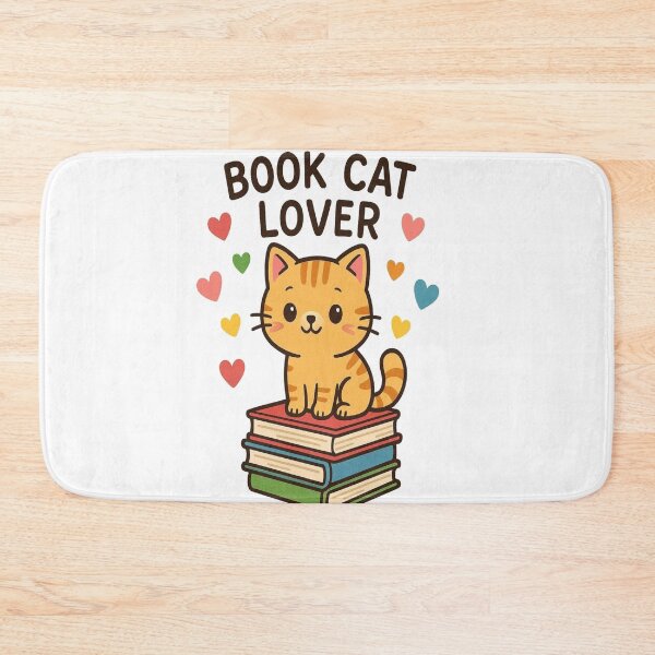 Item preview, Cat + books aesthetic designed and sold by BookedAndDesign.