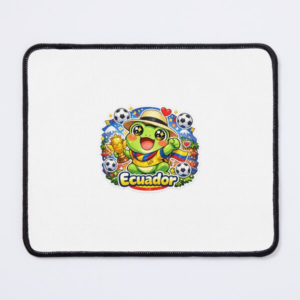 Item preview, Cute Frog Football Fan Ecuador Sticker designed and sold by Cozy404Lab.