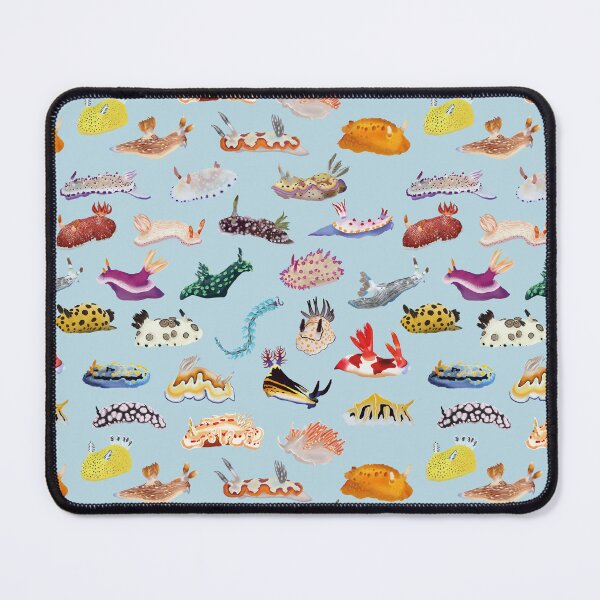 Item preview, Pattern 27 Nudibranch - sea slug - blue designed and sold by Poulpimousse.