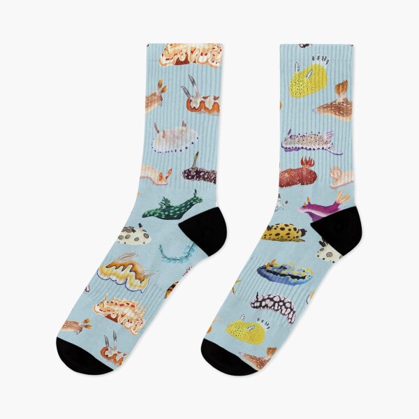 Item preview, Pattern 27 Nudibranch - sea slug - blue designed and sold by Poulpimousse.