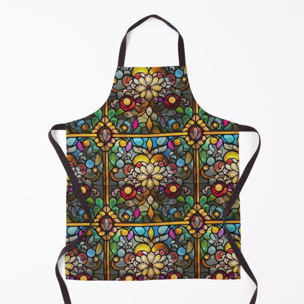 Item preview, Yellow Daisy Dark Mosaic Stained Glass Photo Texture designed and sold by DigitaICraft.