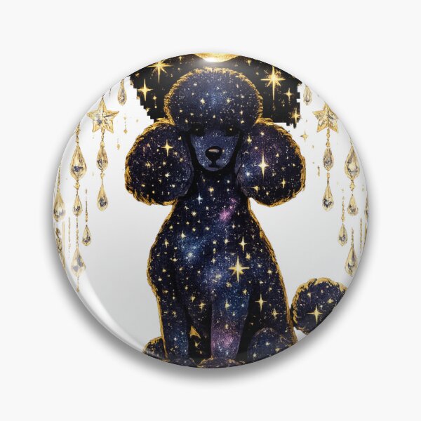 Item preview, Poodle Celestial Moon Galaxy Stars Mystical Gothic Dog T-Shirt designed and sold by Five Reasons Designs.