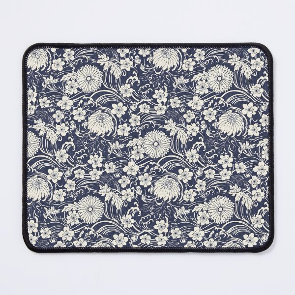 Item preview, Vintage Japanese Woodblock Style Floral Pattern designed and sold by VelloomStore.