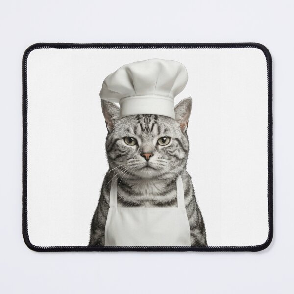 Item preview, Funny American Shorthair Cat Chef Realistic Animal Cooking Humor Art designed and sold by LazyOwlStore.