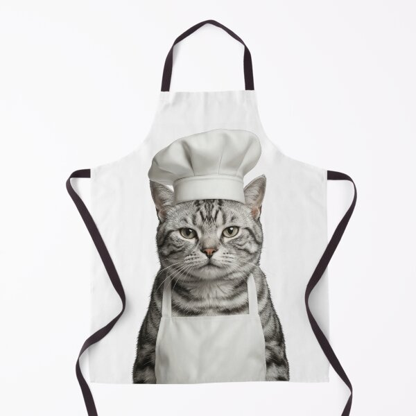 Item preview, Funny American Shorthair Cat Chef Realistic Animal Cooking Humor Art designed and sold by LazyOwlStore.