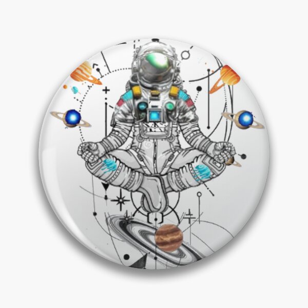 Item preview, Astronaut In Spacesuit, Doing Yoga, Artemis ll designed and sold by Rosa1977.