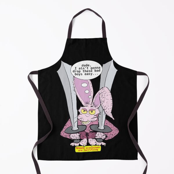 Item preview, MMORPG ecosystems are terrifying - even rabbits drop iron swords ! designed and sold by LittleGreyMan2026.