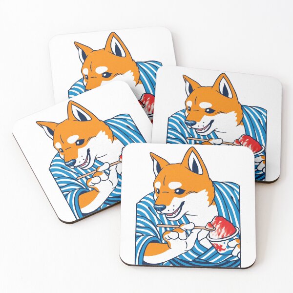 Item preview, Shiba Inu Summer Vibe - Retro Japanese Pop Art designed and sold by ropexxx.