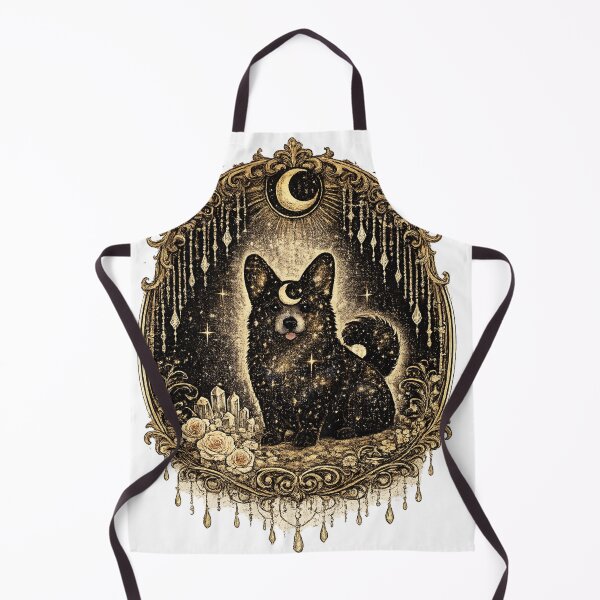 Item preview, Corgi Celestial Moon Galaxy Stars Mystical Gothic Dog T-Shirt designed and sold by Five Reasons Designs.