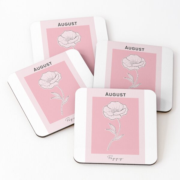 Item preview, Pink Poppy August Birth Flower Pretty Illustration designed and sold by winterpumpkin.