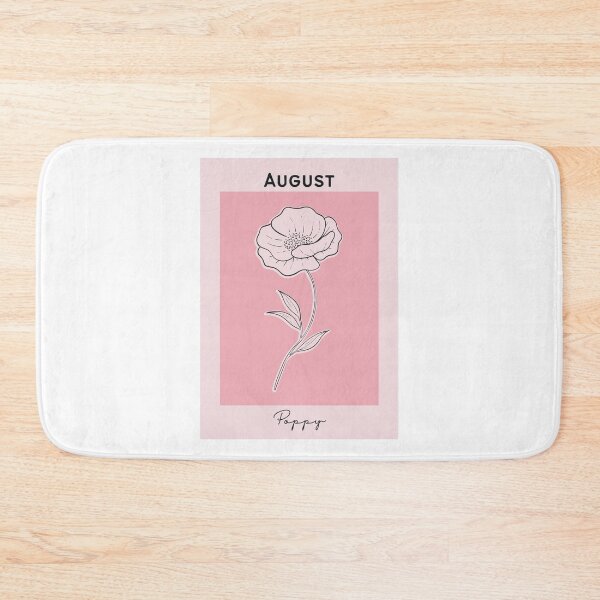 Item preview, Pink Poppy August Birth Flower Pretty Illustration designed and sold by winterpumpkin.