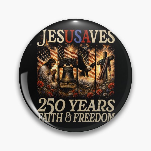 Item preview, 250 Years Jesus Saves 1776-2026 Eagle US Flag Patriotic 250th Birthday Celebration designed and sold by elongatedjazz.