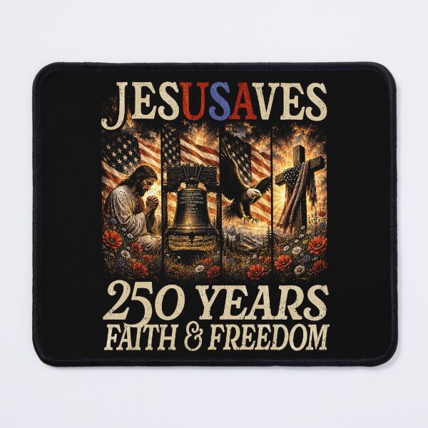 Item preview, 250 Years Jesus Saves 1776-2026 Eagle US Flag Patriotic 250th Birthday Celebration designed and sold by elongatedjazz.