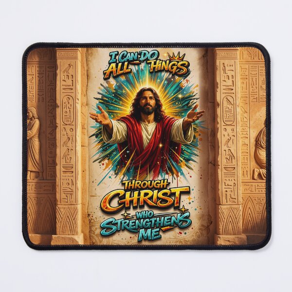 Item preview, Through Christ Who Strengthens Me - Vibrant Faith Art designed and sold by Oddly Blessed.