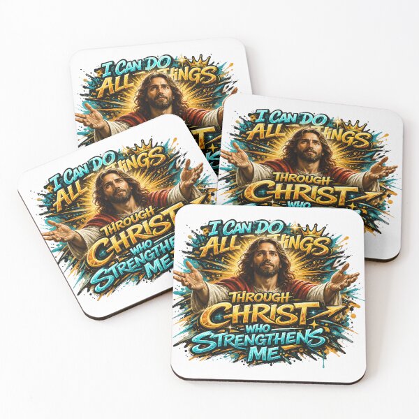 Item preview, Through Christ Who Strengthens Me - Vibrant Faith Art designed and sold by Oddly Blessed.