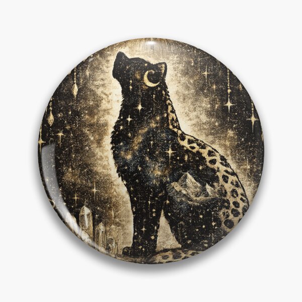 Item preview, Celestial Snow Leopard Moon Galaxy Stars Mystical Gothic Wild Cat T-Shirt designed and sold by Five Reasons Designs.