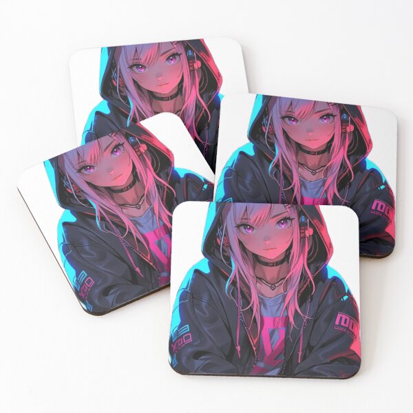 Item preview, Edgy Anime Gamer Girl Illustration designed and sold by AnimDream .