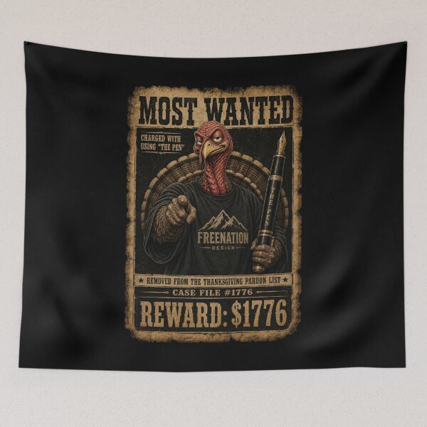 Item preview, Most Wanted Turkey – Charged With Using The Pen designed and sold by FREENATION2026.