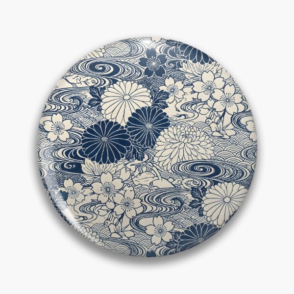 Item preview, Nordic Minimalist Navy and Gold Leaf Pattern designed and sold by VelloomStore.