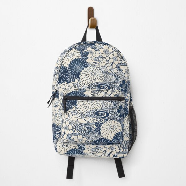 Item preview, Nordic Minimalist Navy and Gold Leaf Pattern designed and sold by VelloomStore.