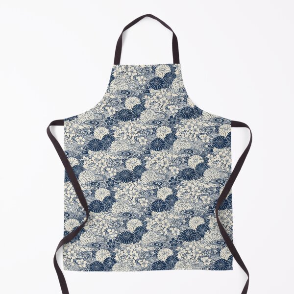 Item preview, Nordic Minimalist Navy and Gold Leaf Pattern designed and sold by VelloomStore.