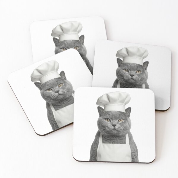 Item preview, Funny British Shorthair Cat Chef Realistic Animal Cooking Humor Art designed and sold by LazyOwlStore.