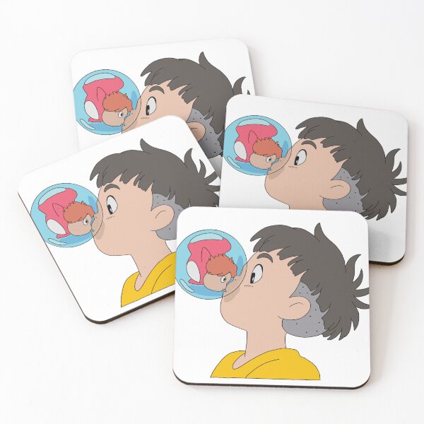 Item preview, Ponyo Sosuke Cute Ending Bubble Illustration designed and sold by Iska-Designs.