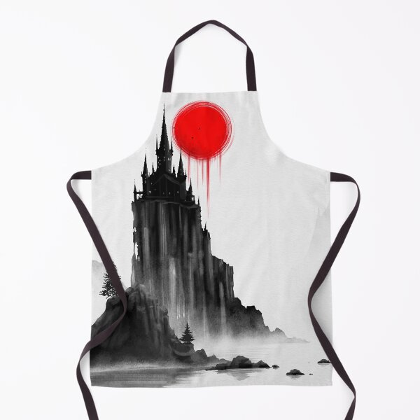 Item preview, The Crimson Citadel – Minimalist Dark Fantasy Castle designed and sold by Ola-urb.