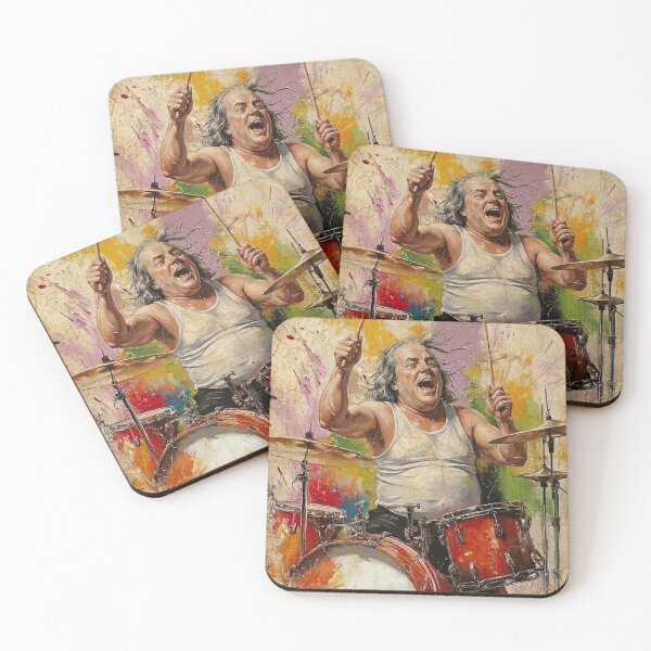 Item preview, Benjamin Franklin Rock Drummer Vintage Art designed and sold by rygenr8.