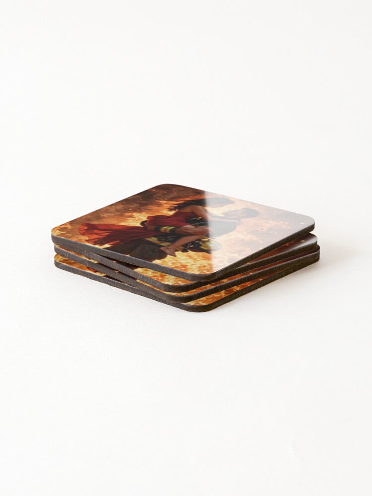 Thumbnail 4 of 5, Coasters (Set of 4), Firestorm designed and sold by RynShell.