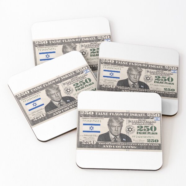 Item preview, 250 False Flags of Israel Trump Parody Banknote designed and sold by AmericaReacts.