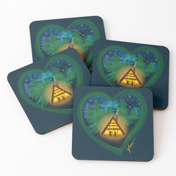 Item preview, Catching Fireflies Camping at The Cabin in The Woods on a Starry Night designed and sold by DesignChaser.