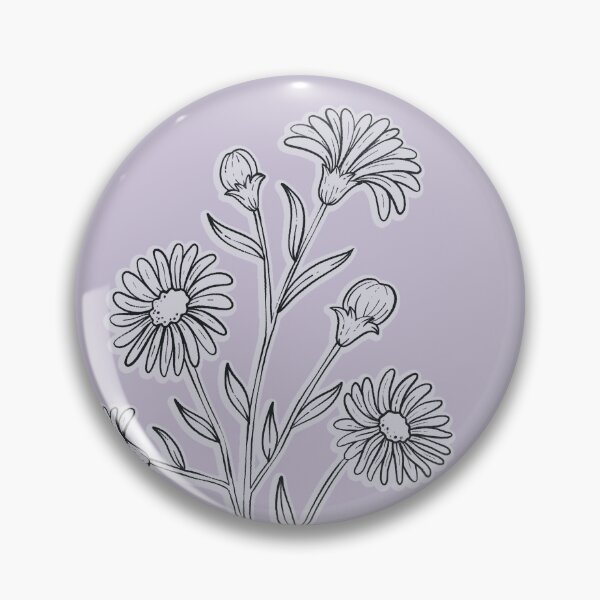 Item preview, Purple Aster September Birth Flower Pretty Illustration designed and sold by winterpumpkin.