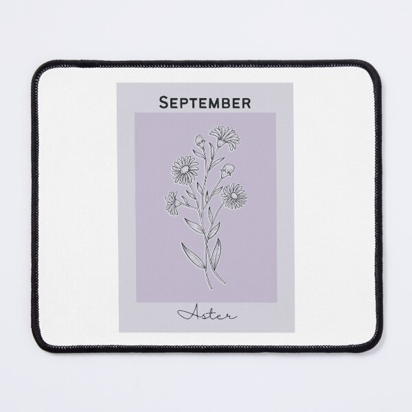 Item preview, Purple Aster September Birth Flower Pretty Illustration designed and sold by winterpumpkin.