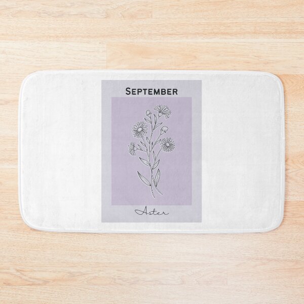 Item preview, Purple Aster September Birth Flower Pretty Illustration designed and sold by winterpumpkin.